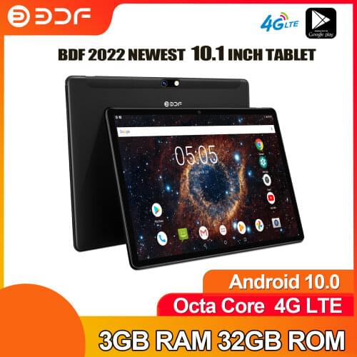 BDF 2020 Hot New 10 Inch tablet PC 8 Cores Dual SIM 4G LTE 32GB ROM Android 9.0 Octa Core WiFi Bluetooth GPS Type-C Tablets