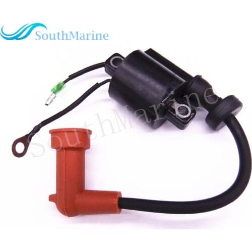 Outboard Engine 66T-85570-00 Ignition Coil for Yamaha Enduro 40HP E40X 40XWT 2-Stroke 1998-Newer