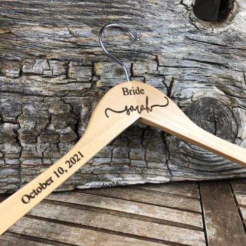 Personalised Wedding Dress Hanger,Bride Hanger, Gift For Bride,Wedding Hangers, Bridesmaid Gifts,Wedding Decorative Supplies