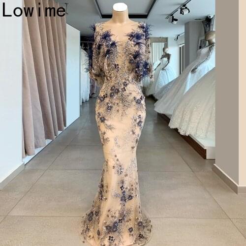 New Arrival Long Mermaid Prom Dresses Beading Formal Evening Dress 2019 With Appliques Robe De Soiree Abendkleider Party Vestido