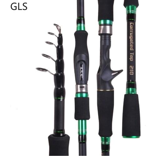 Hard 1.8M/2.1M/2.4M/2.7M Lure Fishing Rod Spinning Casting Rod Telescopic Ultra Light Travel Fishing Pole