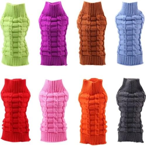 Pet Dog Winter Clothes Chihuahua Bulldog Puppy Dog Coat Pet Winter Woolen Sweater Knitwear Clothing for Dog roupas para cachorro
