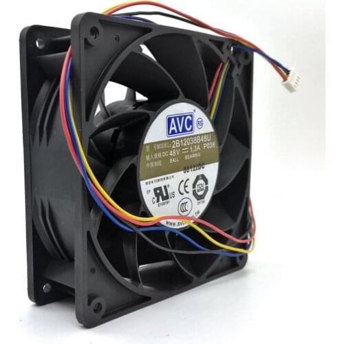 120mm cooling fan 12cm New Original For AVC 2B12038B48U DC48v 1.30a 120x120x38MM 12cm 4Lines Inverter Cooling fan