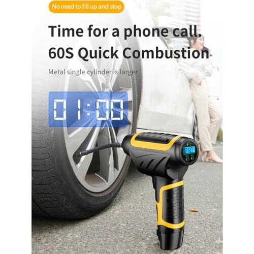 12V Air Compressor Car Tyre Inflator Wireless Air Pump Digital Tire Portable Moto Bike Auto Emergency Tool Kompresor Compressore