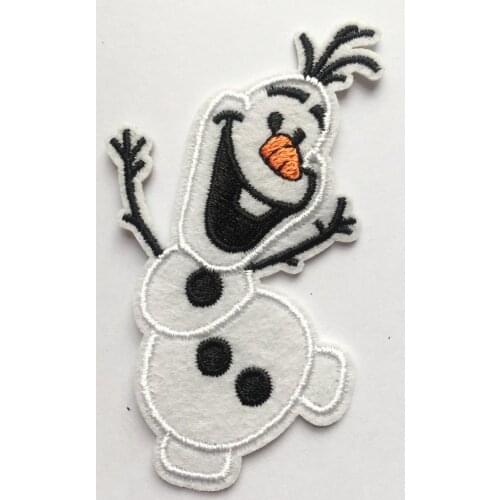 Winter snowman Snow Man Iron on patch Lovely (Size is about 6 * 8 cm)