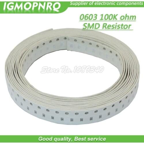 300PCS 0603 Chip Fixed Resistor SMD Resistor resistance 100K ohm 104 IGMOPNRQ