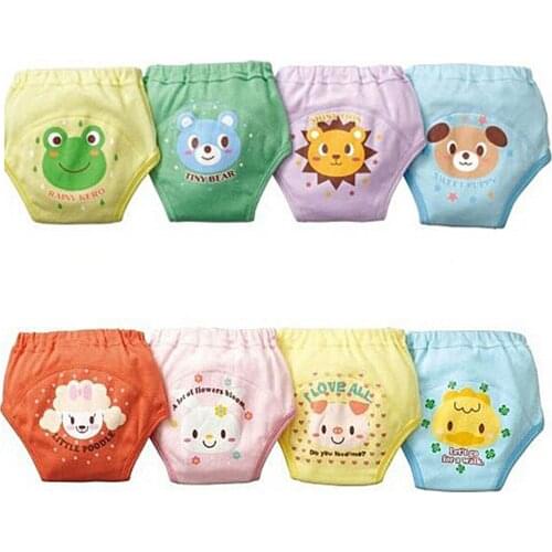 4 X Baby Toddler Girls Boys Cute 4 Layers Waterproof Potty Training Pants reusable 2-3 Years