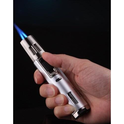 BBQ Kitchen Butane Two Torch Turbo Lighter Magic Flame Gas Lighters Metal 1300C Jet Gadgets for Men Smoking Accessories
