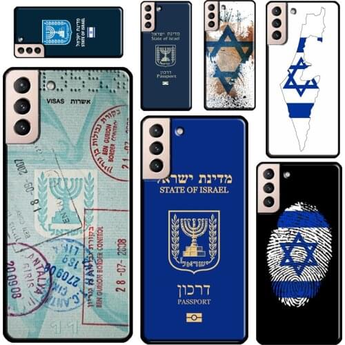 Israel Passport Phone Case For Samsung Galaxy S21 Ultra Note 20 S20 FE S8 S9 S10 Note 10 Plus S10e Coque