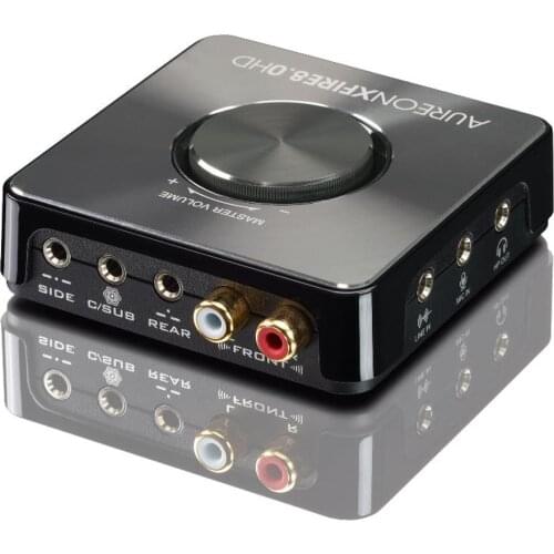 DAC TerraTec Aureon XFire 8.0 HD USB Sound Card 7.1 Channel With Recording Function Suitable For Home Theater/Music/Game Players