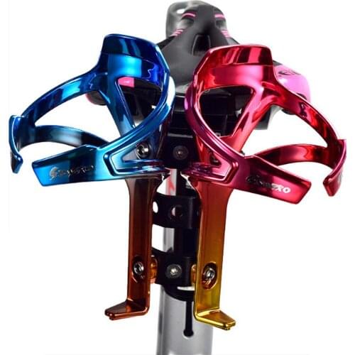 Aluminum Alloy Bicycle Saddle Water Bottles Cage Holder Cycling MTB Road Mountain Bike Bottle Saddle Double Bottle Cage Bracket