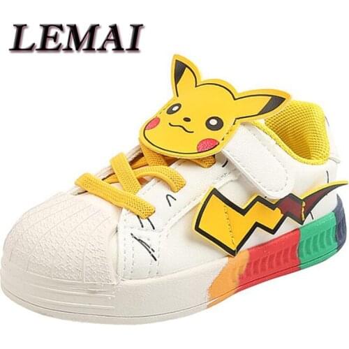 Boys Sneakers For Kids Shoes Winter Baby Girls Plush Warm Shoes Fashion Cartoon Casual Light Soft Sport Running Childrens Shoes