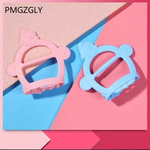 Baby Teether Safety Silicone Teethers for Baby Infant Kids Chew Tooth Toys Baby Dental Care Strengthening Tooth Training