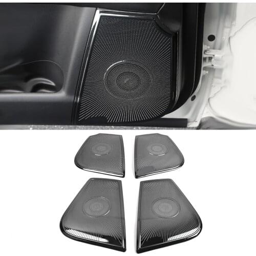 For Nissan Patrol Y62 2010-2019 Stainless Car Door Panel Loudspeaker Pad Speaker Cover Trim Frame Sticker Moulding Accessories