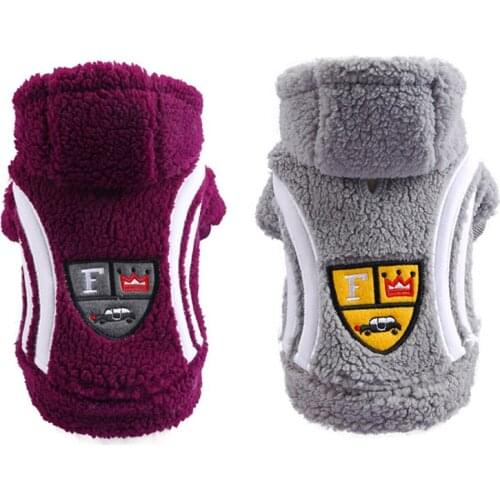 Fleece Pet Dog Clothes Winter Warm Dog Coat Jacket Soft Puppy Cat Hoodie For Dogs Outfit Chihuahua French Bulldog Ropa Perro
