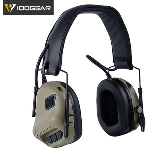 IDOGEAR IPSC Tactical Headset Head Wearing Shooting Noise Reduction NO Pickup Version 6703