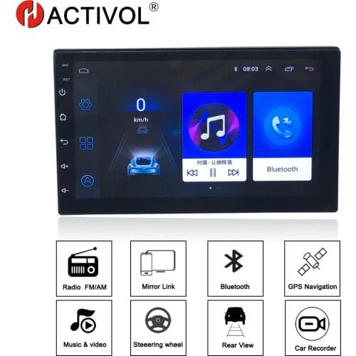 HACTIVOL 7" Car Radio android 8.1 car dvd Player New universal GPS Navigation For Nissan Toyota Volkswagen Mazda BYD Kia VW