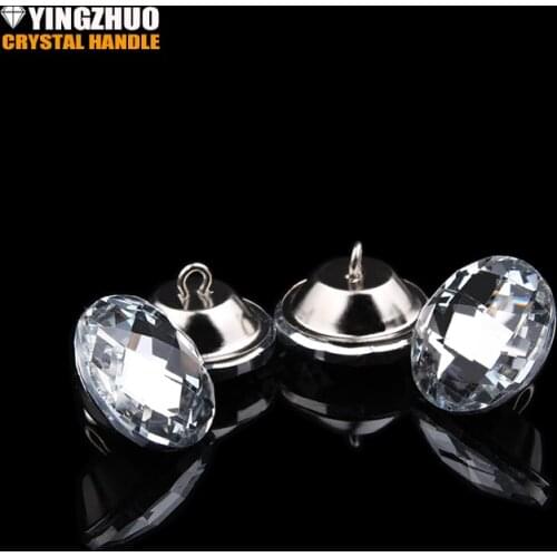 Hot 50pcs/lot Crystal Diamante Rhinestone Round Buttons Tufting Sofa Upholstery Headboard Wedding Embellishments diamond Buckles