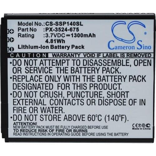 Cameron Sino Mobile SmartPhone Replacement Li-ion Battery 1300mAh For PX-3524 Coolpad SingleCore, SP-140 Free Tools