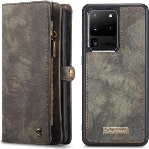 A50 A70 A51 A71 A21S Leather Wallet Case for Samsung Galaxy S20 FE S10 S9 S8 Plus S7 Note 20 Ultra 10 9 8 Purse Card Cover Coque