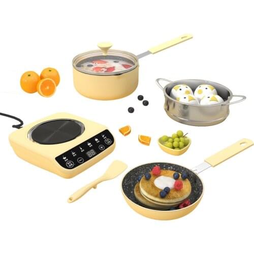 Mini kitchen toys, childrens food, cooking and cooking, stainless steel small kitchen utensils and tableware set kitchen kids