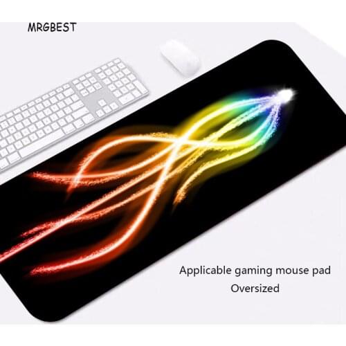 MRGBEST Large Office Computer Desk Mat In Stock Locking Edge with Creative colorful Picture Thermal Transfer pads for PC Gamer