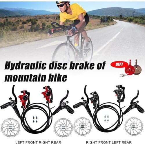 2021 NEW MTB Bicycle Hydraulic Disc Brake Oil-Pressure Bike Disc Brake Levers Set for Mountain Bike Accessories Parts