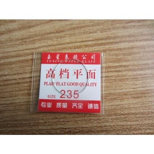 New flat glass watch crystal diameter 23.5mm Thick 1mm