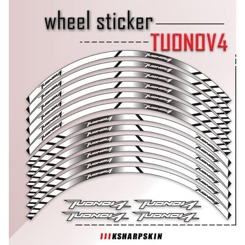 New Reflective Wheel Styling Stickers Front Rear Rims High Adhesion Sticker Waterproof Rim Decals For APRILIA TUONOV4 1000 1100