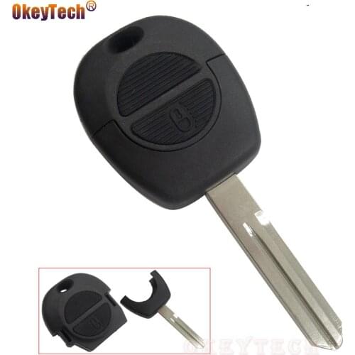 OkeyTech 2 Button Remote Flip Car Key Shell For Nissan Micra Almera Primera pathfinder maxima Replacement Case Cover Blade Fob