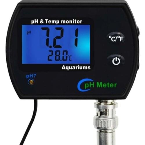 Aquarium PH Temp Monitor Meter Online PH Temperature Test Monitor Fish Tank Aquarium PH Temperature Tester PH Detection