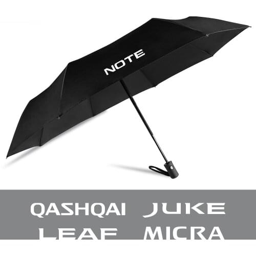 For Nissan Qashqai Juke Leaf Micra Note Pulsar Rogue Sylphy Teana Tiida X-Trail Car Fully Automatic Folding Umbrella Accessories