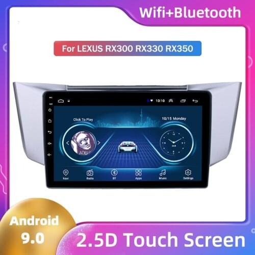 Hot Android 9 For Lexus RX300 RX330 RX350 car GPS Android Large Screen Reversing Video All-in-One Machine Car DVD GPS Player