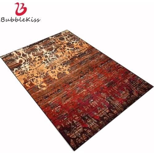 Bubble Kiss Abstract American Red Yellow Pattern Rugs And Carpets for home living room Anti-slip And Anti-wrinkle Floor Mat