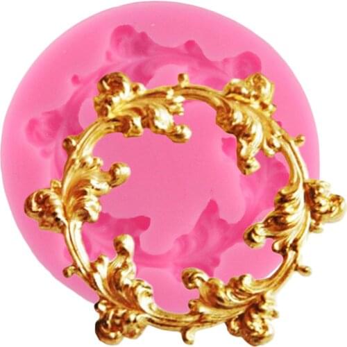 Garland Scroll Relief Silicone Mold Fondant Chocolate Candy Mould Cake Decorating Tools Cake Kitchen Baking Tools Polymer Clay