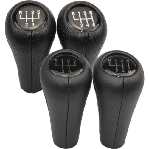 Car Gear Shift Knob for BMW 1 3 5 6 E46 E53 E60 E61 E63 E65 E81 E82 E83 E87 E90 E91 X1 X3 X5 Leather Car Shifter Stick Handball