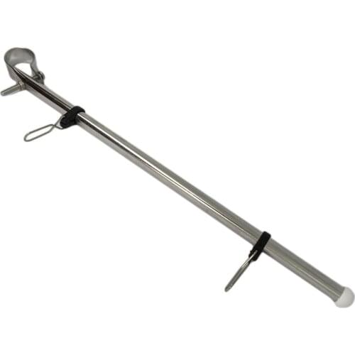 Stainless Steel 14" Flag Pole Staff For 7/8" - 1" Rail Tube Boat Universal