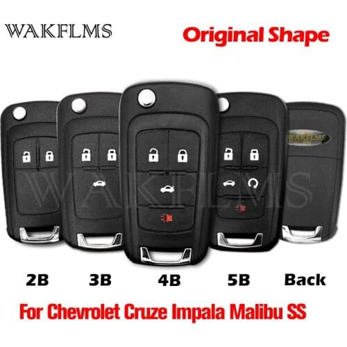 For Chevrolet Cruze Aveo Spark Orlando Sonic Camaro Malibu Colorado Impala SS 2008 2009 2010 2011-2017 Flip Smart Remote Car Key