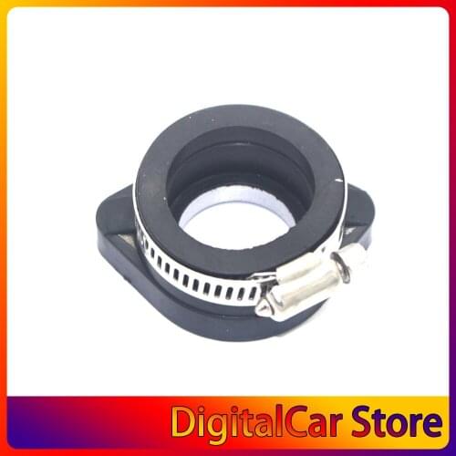 Universal 28mm Carb Flange Intake Adapter Portable Manifold Boot Rubber Pipe Flange For Mikuni VM24 Manifold Intake Part Hot
