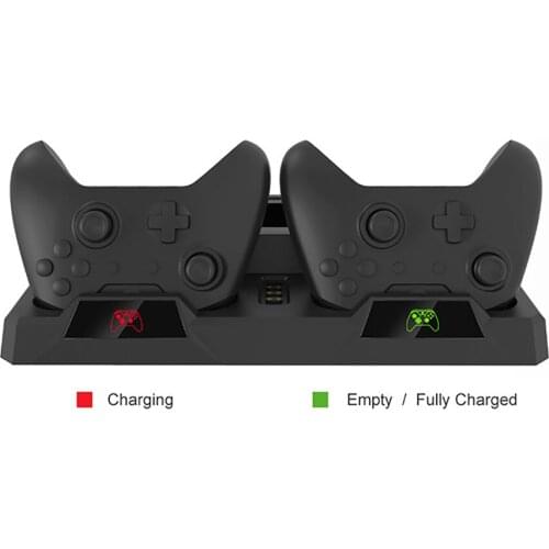 Dual Controllers Charging Stand Charging Base with Cooling Fan for XBOX ONE/X/S Game Console Accessories Multifunctional Base