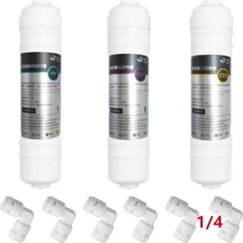 1 MICRON PPF+Granular Activated Carbon Filter UDF+ CTO Carbon Block Filter WATER FILTER Cartridge For 5 STAGE REVERSE OSMOSIS