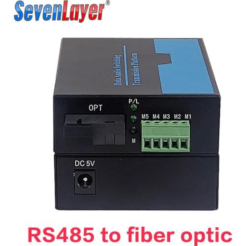1pair RS485 to Optic Fiber Modem Singlemode SC 20km rs485 to ethernet fiber converter