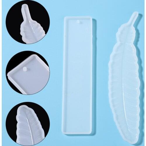 1pc Silicone Bookmark Mold Epoxy Resin Jewelry DIY Crafts For Home Supplies Bookmark Casting Molds