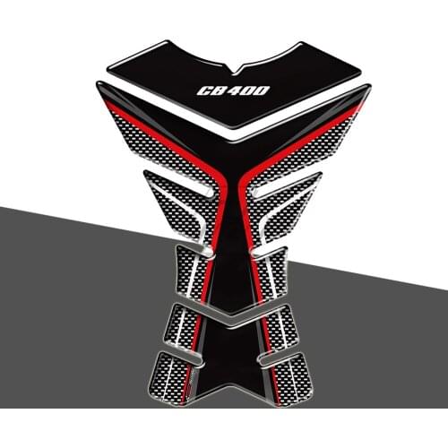 3D Carbon-look Motorcycle Tank Pad Protector Decal Stickers Case for Honda CB400 CB 400