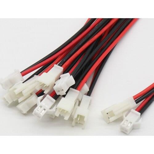 Promotion! 10Pairs 10cm Long JST SM 2Pins Plug Male to Female Wire Connector