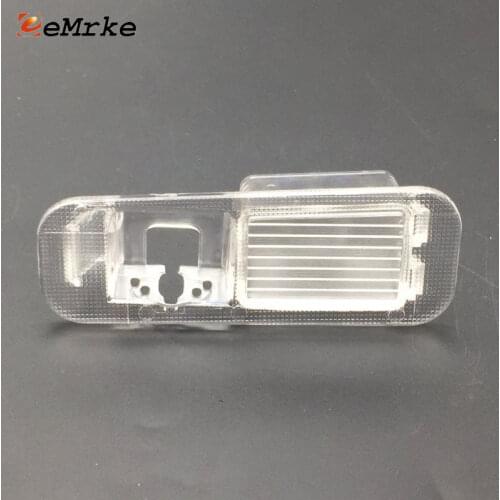 EEMRKE Car Rear View Camera Bracket License Plate Lights Housing Mount for Kia Rio K2 Sedan 2005-2015