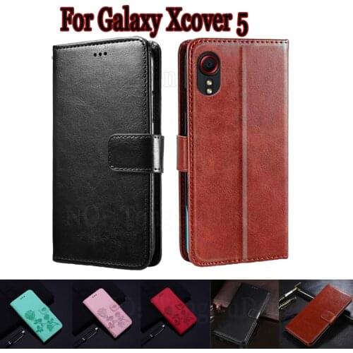 Case For Samsung Galaxy Xcover 5 Cover Phone Protective Shell Funda For Samsung Xcover5 Case Flip Wallet Stand Leather Book Bag