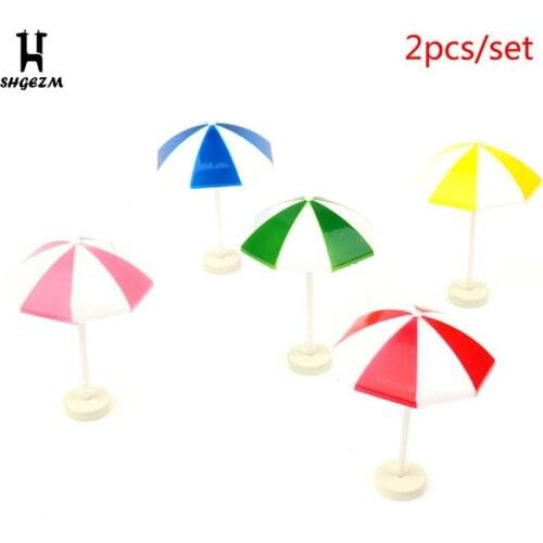 1/12 DollHouse Miniature Beach Sun Umbrella Colorful Scenes Decoration Kids Toys Beach Parasol Doll House
