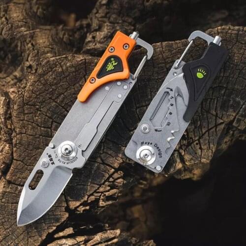 9 Functions In 1 Multi-Tool Folding Knife Self-Defense Tactical Edc Survival Camping Tent Travel Outdoor Hiking Pocket Portable
