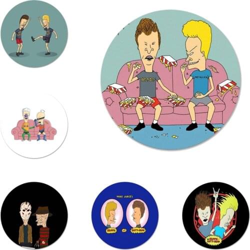 Cartoon Beavis And Butthead Icons Pins Badge Decoration Brooches Metal Badges For Backpack Decoration